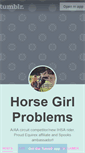 Mobile Screenshot of horsegirlproblems.com